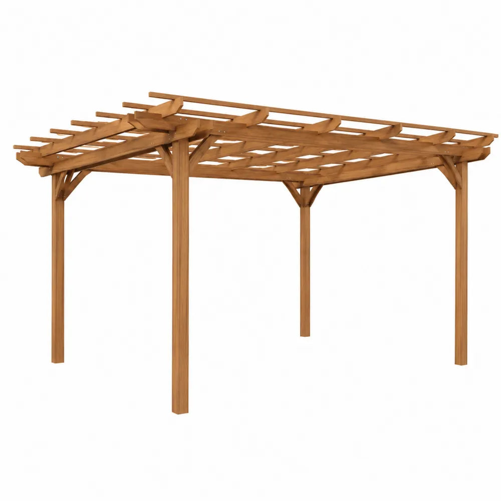 Pergola en bois d'acacia 300x300x200 cm