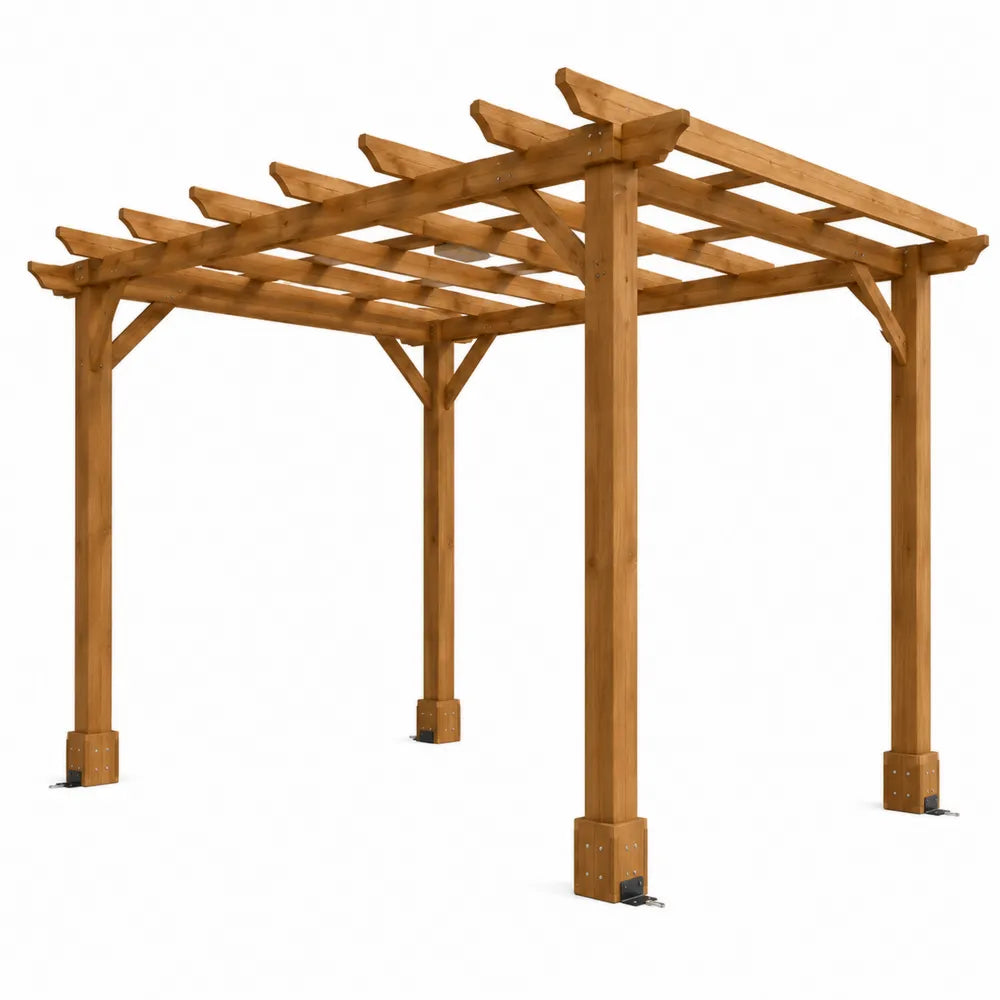Pergola en bois de pin imprégné 350 x 350 x 230 cm